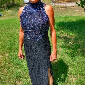 Sequin evening gown, By Adrianna Papell, Size 10